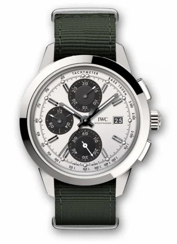 IWC Ingenieur Chronograph Custom Stainless Steel / Silver-Black-Black / NATO IW3808-CI (IW3808CI)